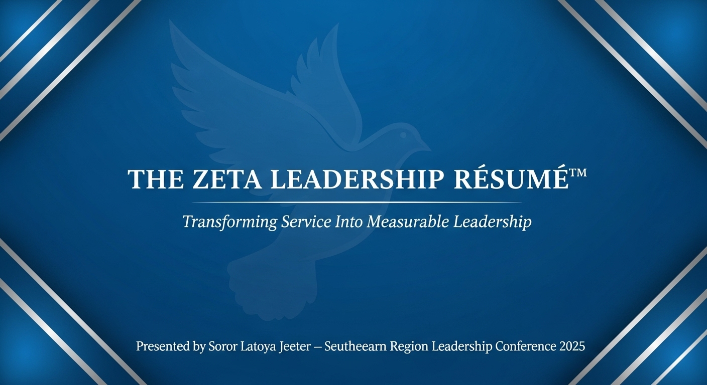 The Zeta Leadership Résumé™ — AI-assisted keynote opener for the 2025 Southeastern Region Conference