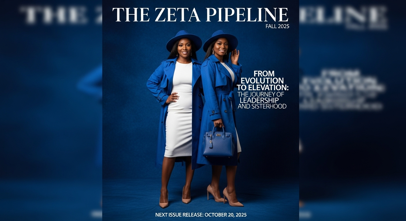 The Zeta Pipeline — Cover Concept — AI-generated magazine cover concept for Fall 2025 issue