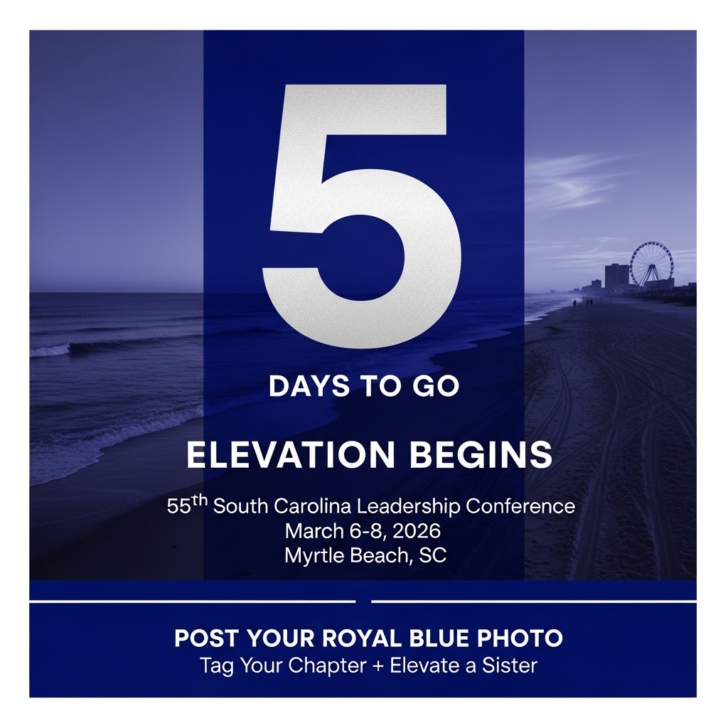 Elevation Begins — Countdown — Conference countdown graphic for the 55th SC Leadership Conference